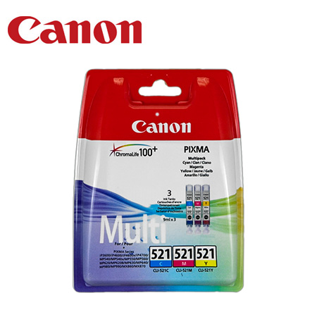 CANON Tinte Multipack CLI-521 3x9ml iP3600/4600 c/m/y CANON Tinte Multipack CLI-521 3x9ml iP3600/4600 c/m/y
