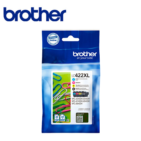 BROTHER Tintenset LC422BK/C/M/Y XL MFCJ5340/5740/6540/6940 ca.3000/1500 BROTHER Tintenset LC422BK/C/M/Y XL MFCJ5340/5740/6540/6940 ca.3000/1500