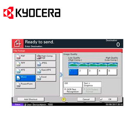 KYOCERA Scan Extension Kit (A) Scan to Searchable PDF