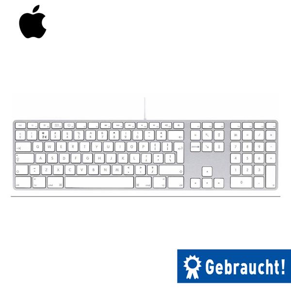 Apple MB110D/B Tastatur (QWERTZ) USB Weiß - Refurbished