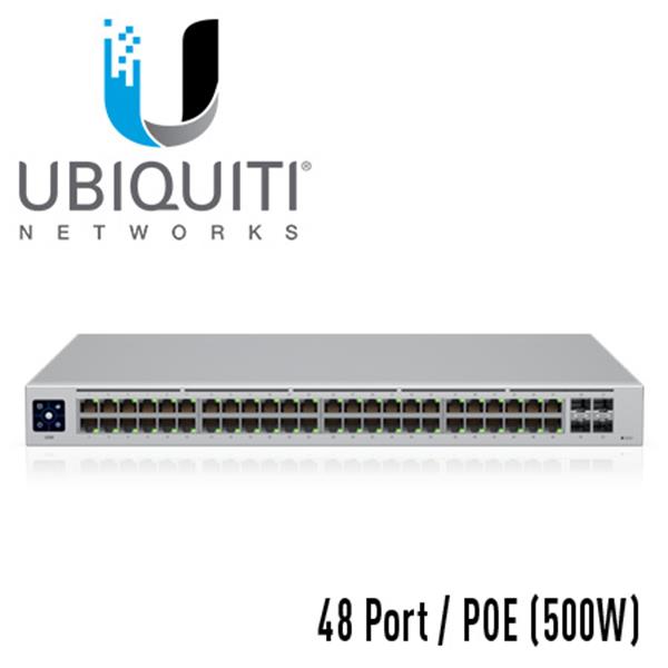 UBIQUITI Switch 48G 2SFP+ 2SFP 500W 48x10/100/1000 2xSFP+ 2xSFP PoE+